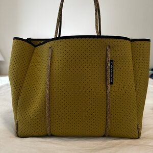 Olive Green State of Escape Small Tote Bag